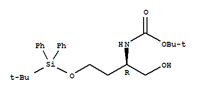 [(R)-3-(tert-butyl-diphenyl-silanyloxy)-1-hydroxymethyl-propyl ]-carbamic acid tert-butyl ester Structure,869569-89-1Structure