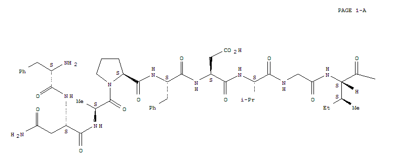 L-phenylalanyl-l-asparaginyl-l-alanyl-l-prolyl-l-phenylalanyl-l-alpha-aspartyl-l-valylglycyl-l-isoleucyl-l-lysyl-l-leucyl-l-serylglycyl-l-alanyl-l-glutaminyl-l-tyrosyl-l-glutaminyl-l-glutaminyl-l-hist Structure,869705-22-6Structure