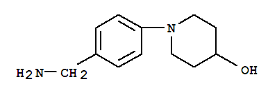 1-(4-Aminomethyl-phenyl)-piperidin-4-ol Structure,871013-57-9Structure