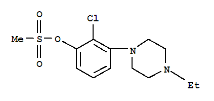 2-Chloro-3-(4-ethylpiperazin-1-yl)phenyl methanesulfonate Structure,871355-76-9Structure