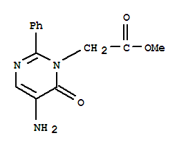 5-Amino-6-oxo-2-phenyl-1(6h)-pyrimidineacetic acid methyl ester Structure,873673-51-9Structure