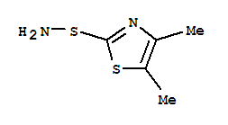 2-(Aminosulfanyl)-4,5-dimethyl-1,3-thiazole Structure,874509-66-7Structure