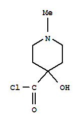 4-Piperidinecarbonyl chloride, 4-hydroxy-1-methyl-(9ci) Structure,87752-57-6Structure