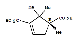 3-Cyclopentene-1,3-dicarboxylic acid, 1,2,2-trimethyl-, (r)-(9ci) Structure,87798-58-1Structure