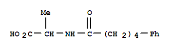 Alanine, n-(5-phenylvaleryl)-, dl-(5ci) Structure,879123-99-6Structure