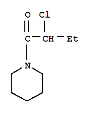 Piperidine, 1-(2-chloro-1-oxobutyl)-(9ci) Structure,87967-99-5Structure