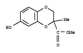 1,4-Benzodioxin-2-carboxylic acid,2,3-dihydro-7-hydroxy-2-methyl-,methyl ester Structure,881027-32-3Structure