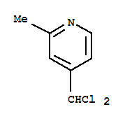 Pyridine, 4-(dichloromethyl)-2-methyl-(9ci) Structure,88237-08-5Structure