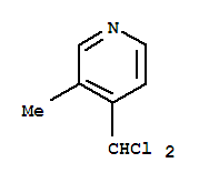 Pyridine, 4-(dichloromethyl)-3-methyl-(9ci) Structure,88237-11-0Structure