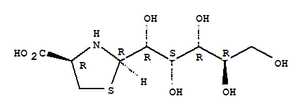 2-(D-gluco-pentylHydroxypentyl)-4(r)-1,3-thiazolidine-4-carboxylic acid Structure,88271-29-8Structure