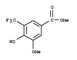 3-Trifluoromethyl-4-hydroxy-5-methoxy methyl benzoate Structure,883241-39-2Structure