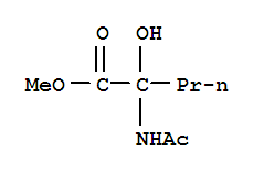 Norvaline,n-acetyl-2-hydroxy-,methyl ester Structure,883456-90-4Structure