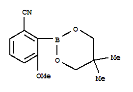 2-Cyano-6-methoxyphenyl boronic acid neopentyl glycol ester Structure,883898-97-3Structure