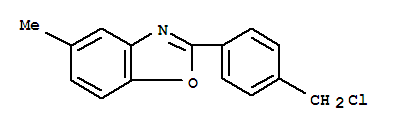 Benzoxazole, 2-[4-(chloromethyl)phenyl]-5-methyl- Structure,88489-87-6Structure