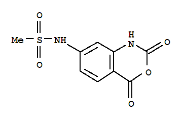 Methanesulfonamide, n-(1,4-dihydro-2,4-dioxo-2h-3,1-benzoxazin-7-yl)- Structure,885269-62-5Structure