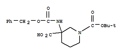 1-Boc-3-cbz-amino-piperidine-3-carboxylic acid Structure,885270-27-9Structure