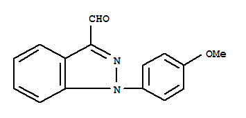 1-(4-Methoxy-phenyl)-1h-indazole-3-carbaldehyde Structure,885271-31-8Structure