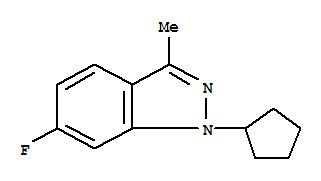 1-Cyclopentyl-6-fluoro-3-methyl-1h-indazole Structure,885271-69-2Structure