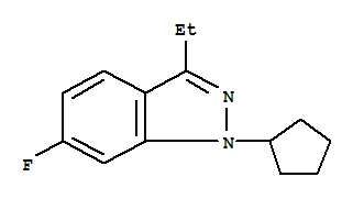 1-Cyclopentyl-3-ethyl-6-fluoro-1h-indazole Structure,885271-87-4Structure