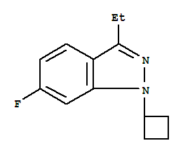 1-Cyclobutyl-3-ethyl-6-fluoro-1h-indazole Structure,885271-96-5Structure