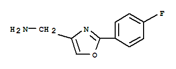 C-[2-(4-fluoro-phenyl)-oxazol-4-yl]-methylamine Structure,885272-89-9Structure