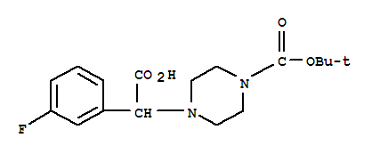 2-(4-Boc-piperazinyl)-2-(3-fluoro-phenyl)acetic acid Structure,885272-91-3Structure