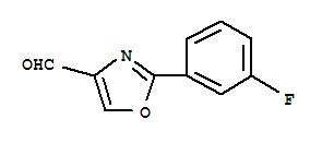 2-(3-Fluoro-phenyl)-oxazole-4-carbaldehyde Structure,885272-95-7Structure