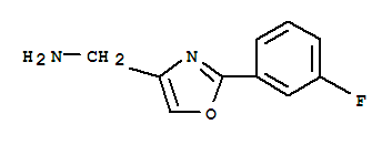 2-(3-Fluoro-phenyl)-oxazol-4-yl-methylamine Structure,885273-00-7Structure