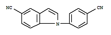 1-(4-Cyano-phenyl)-1h-indole-5-carbonitrile Structure,885273-02-9Structure