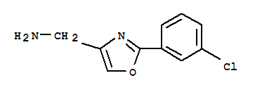 2-(3-Chloro-phenyl)-oxazol-4-yl-methylamine Structure,885273-40-5Structure