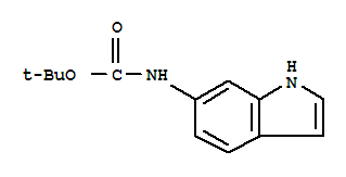 (1H-indol-6-yl)-carbamic acid tert-butyl ester Structure,885273-73-4Structure