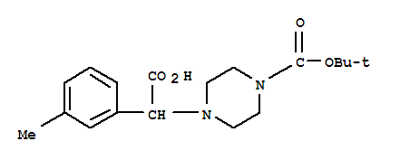 2-(4-Boc-piperazinyl)-2-(3-methyl-phenyl)acetic acid Structure,885274-08-8Structure