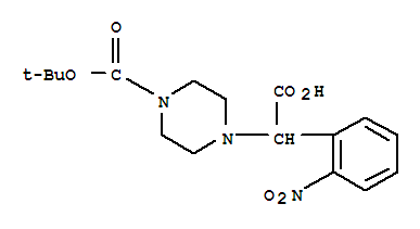 2-(4-Boc-piperazinyl)-2-(2-nitro-phenyl)acetic acid Structure,885274-14-6Structure