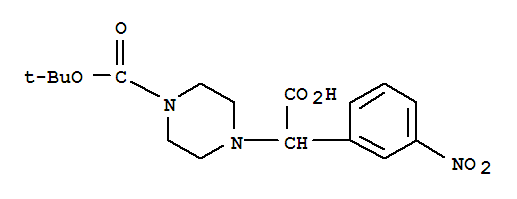 2-(4-Boc-piperazinyl)-2-(3-nitro-phenyl)acetic acid Structure,885274-17-9Structure