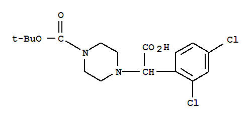 2-(4-Boc-piperazinyl)-2-(2,4-dichloro-phenyl)acetic acid Structure,885274-57-7Structure