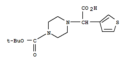 2-(4-Boc-piperazinyl)-2-(3-thienyl)acetic acid Structure,885274-75-9Structure