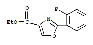 2-(2-Fluoro-phenyl)-oxazole-4-carboxylic acid ethyl ester Structure,885274-78-2Structure