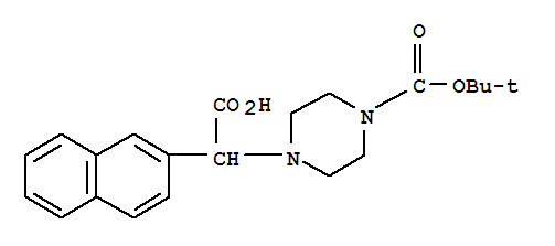 2-(4-Boc-piperazinyl)-2-(2-naphthalenyl)acetic acid Structure,885274-80-6Structure