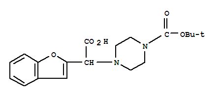 1-Boc-4-(benzofuran-2-yl-carboxy-methyl)-piperazine Structure,885275-63-8Structure