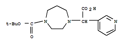 1-Boc-4-(carboxy-pyridin-3-yl-methyl)-[1,4]diazepane Structure,885275-68-3Structure