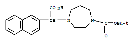 1-Boc-4-(carboxy-naphthalen-2-yl-methyl)-[1,4]diazepane Structure,885275-74-1Structure