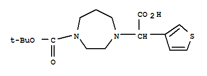 1-Boc-4-(carboxy-thiophen-3-yl-methyl)-[1,4]diazepane Structure,885275-85-4Structure