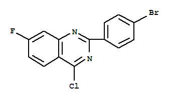 2-(4-Bromo-phenyl)-4-chloro-7-fluoro-quinazoline Structure,885277-86-1Structure