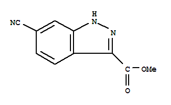 Methyl 6-cyano-1h-indazole-3-carboxylate Structure,885279-07-2Structure