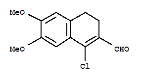 1-Chloro-6,7-dimethoxy-3,4-dihydro-naphthalene-2-carbaldehyde Structure,885279-10-7Structure