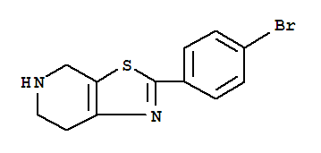 2-(4-Bromo-phenyl)-4,5,6,7-tetrahydro-thiazolo[5,4-c]pyridine Structure,885279-61-8Structure