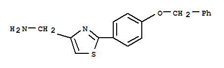 1-{2-[4-(Benzyloxy)phenyl]-1,3-thiazol-4-yl}methanamine Structure,885280-65-9Structure