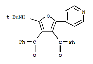 Methanone, [2-[(1,1-dimethylethyl)amino]-5-(4-pyridinyl)-3,4-furandiyl]bis[phenyl-(9ci) Structure,885357-81-3Structure