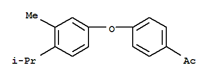 1-[4-(3-Methyl-4-isopropyl-phenoxy)-phenyl]-ethanone Structure,887575-43-1Structure