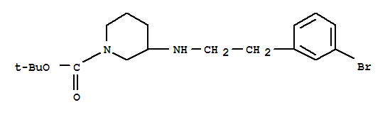 1-Boc-3-[2-(3-bromo-phenyl)-ethylamino]-piperidine Structure,887584-56-7Structure